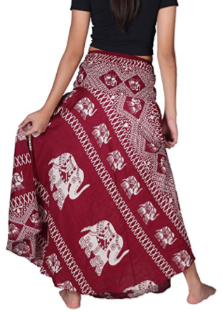 Boho Bangkokpants Women's Long Hippie Elephant Skirt
