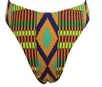 Malia African Geometric Print Bikini Bottom